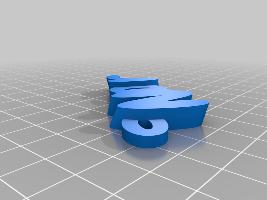 My Customized iamburny's v2  Text - Name Keyring / Keyfob | 3d print model