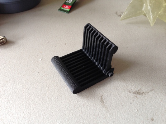 Folding mobile phone stand - improved | 3d print model