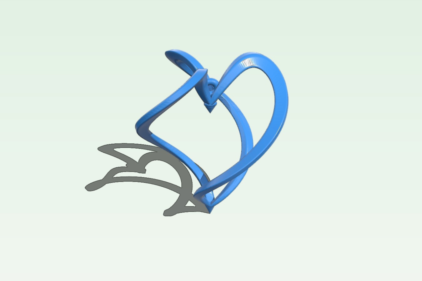 Heart earring