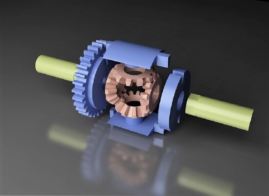 Small and simple differential | 3d print model