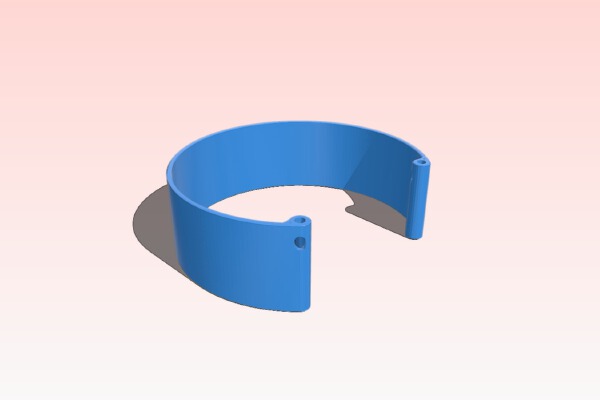 Customizable One-piece Watch Band | 3d print model