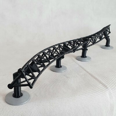 Roller Coaster Track - S-Turn | 3d print model