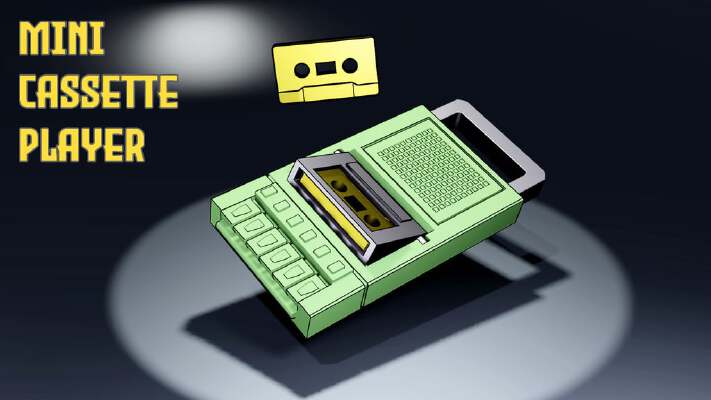 MINI CASSETTE PLAYER | 3d print model