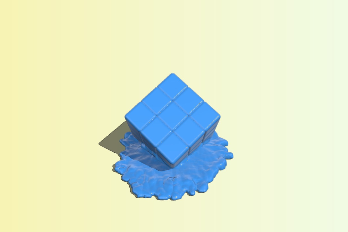 Melted Rubiks Cube