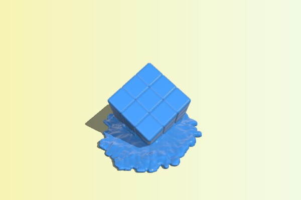 Melted Rubiks Cube | 3d print model