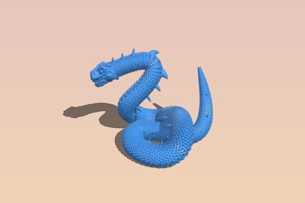 Giant viper snake | 3d print model
