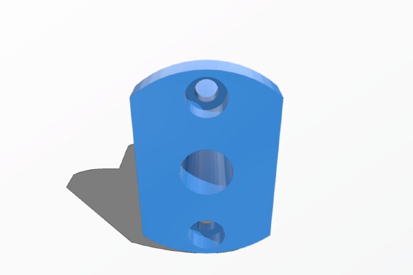 LMH8UU - 8MM Flanged Linear Bearing - Oval Flange | 3d print model