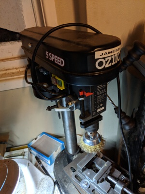Ozito drill press chuck key holder | 3d print model