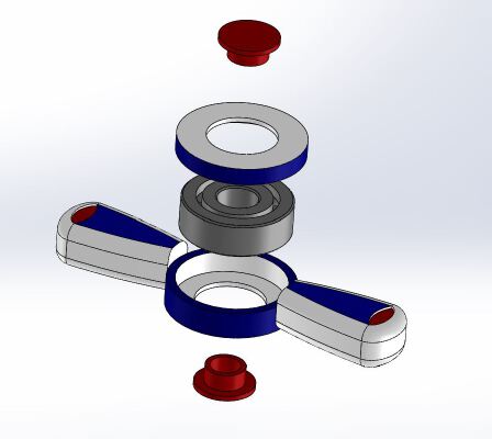 Airplane Propeller Fidget Spinner | 3d print model