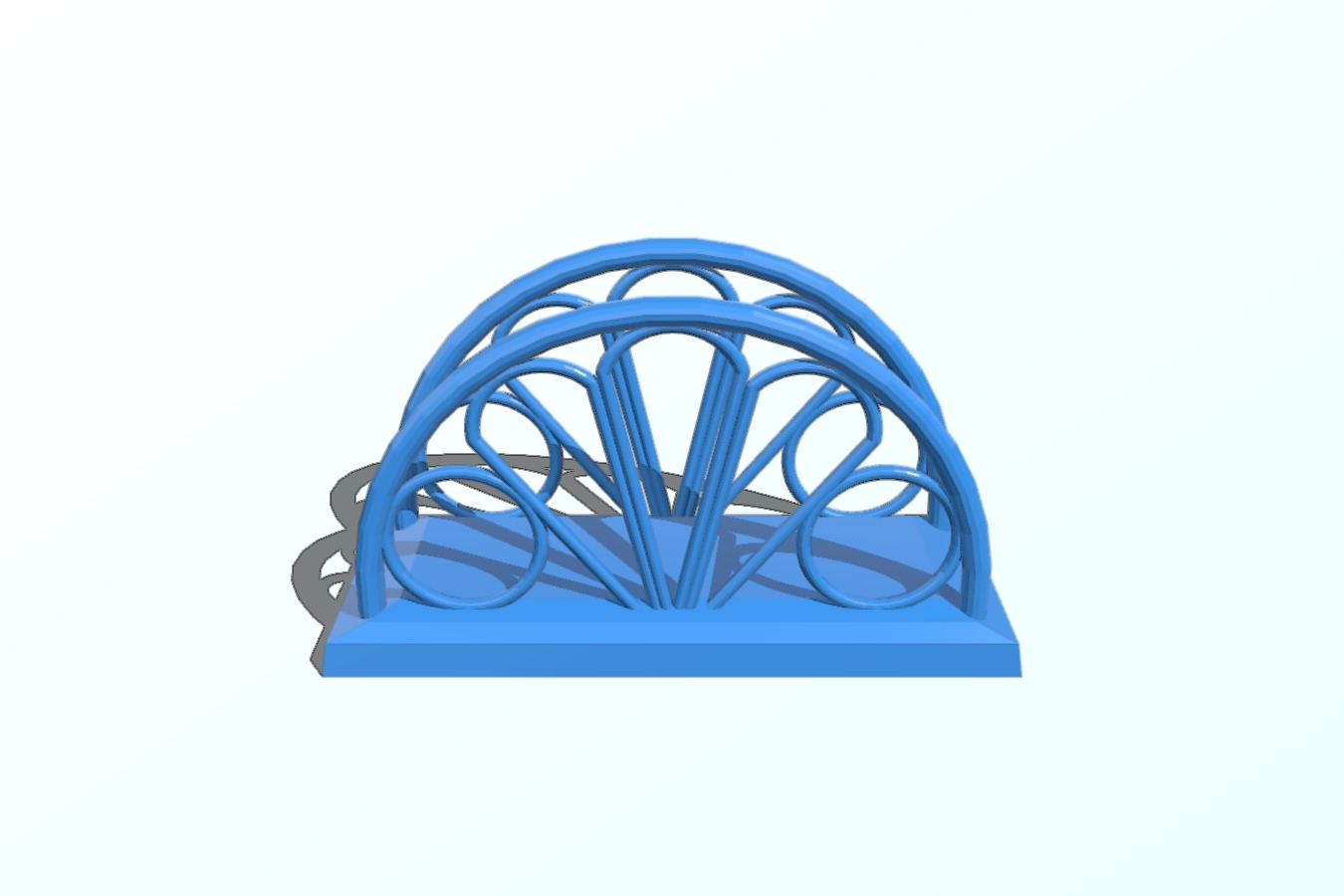 Bent napkin holder