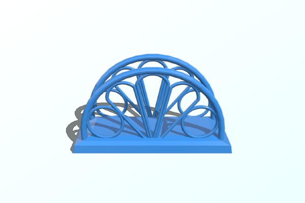 Bent napkin holder | 3d print model