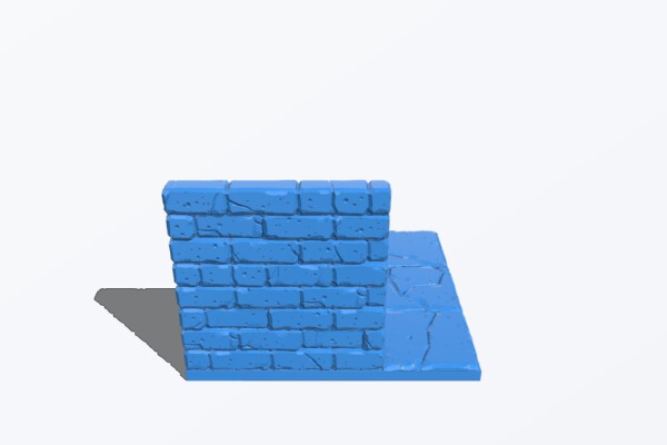 Tilescape™ DUNGEONS Open Wall Tiles (Left and Right) | 3d print model