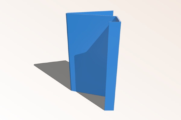 ultralite business card stand (2grams) | 3d print model