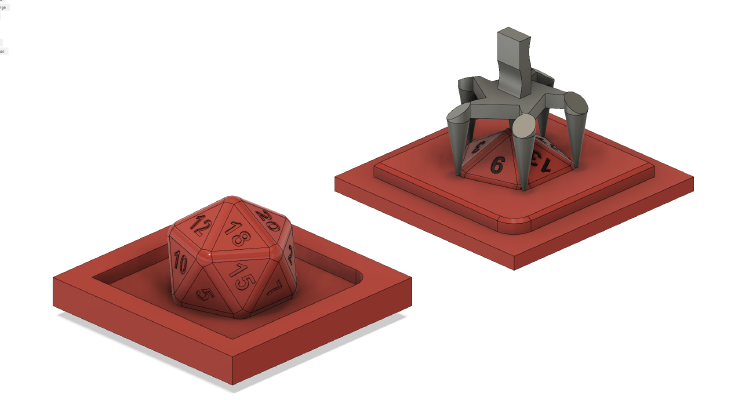 Z20- A D20 two piece mold maker | 3d print model