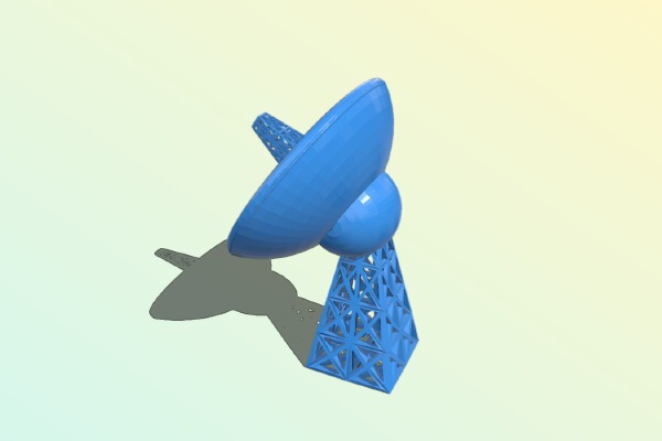 parabolic antenna - alien surfgirls ver | 3d print model