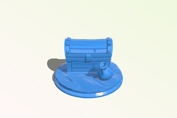 RPG Miniature - Treasure Chest | 3d print model
