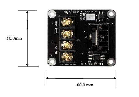 20A Fanless PSU + Dual MOSFET Case with Fused Power Inlet Switch Module and bracket (FLSun i3 and others)