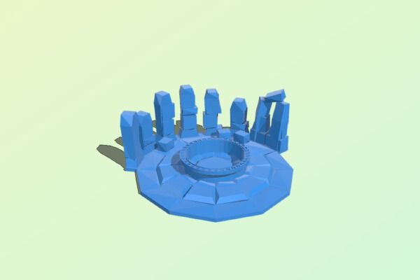 Speaking Stones (and Well) - OpenGameArt - Terrain | 3d print model