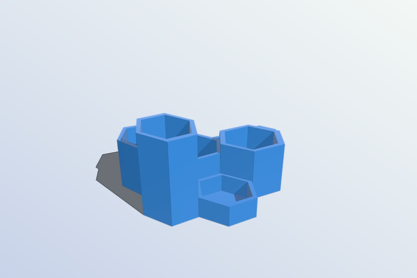 hexagon planter and stationary organiser