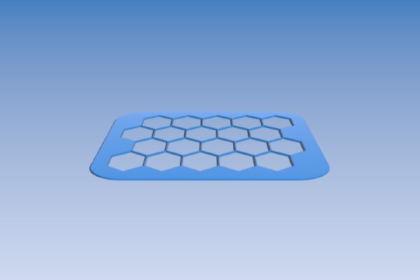 Hexagon Stencil | 3d print model