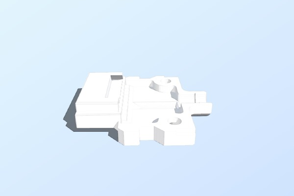 Icom ic7000 ( opc 1443 ) separation cable connector | 3d print model