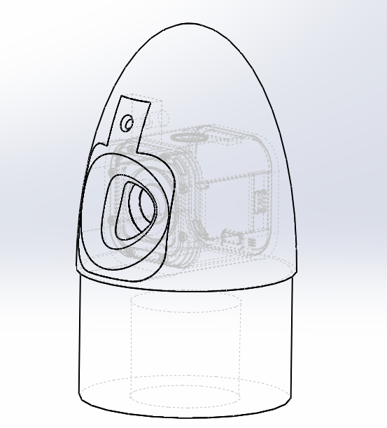 GoPro Session Nosecone for Rocket