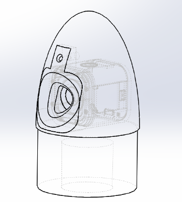 GoPro Session Nosecone for Rocket | 3d print model