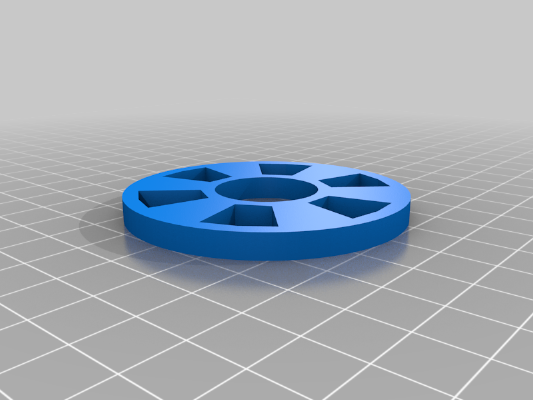 Spinning wheel bobbin base plate (PVC bobbins) | 3d print model