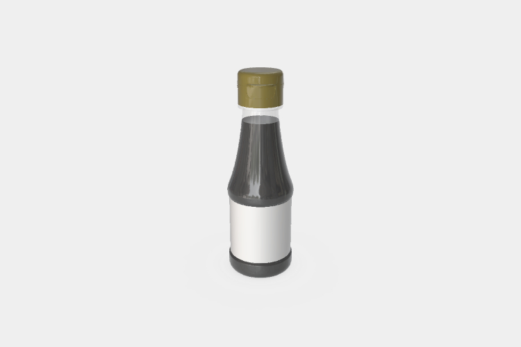 Soy Sauce Bottle Mockup