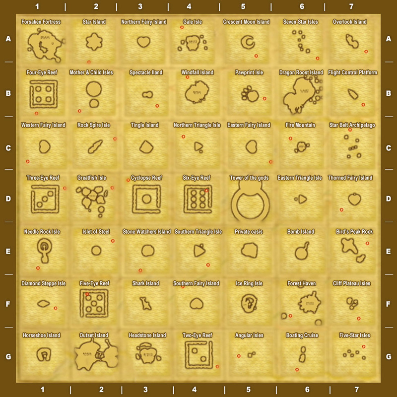 All Wind Waker Islands