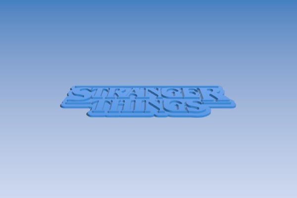 Stranger Things Logo | 3d print model