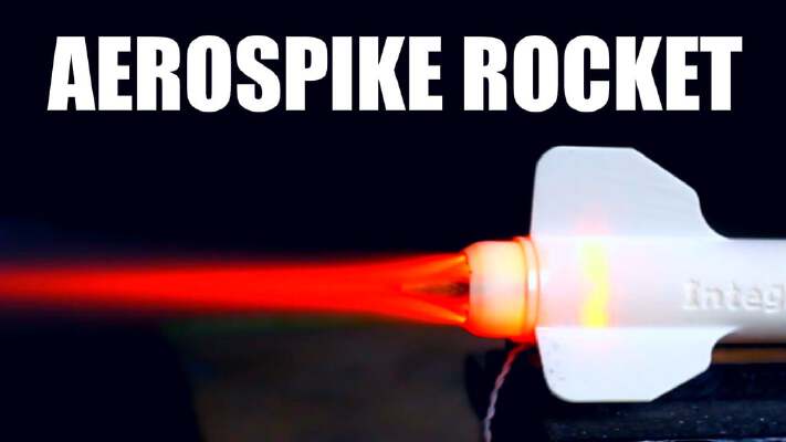 Aerospike Ceramic Rocket (Integza) | 3d print model