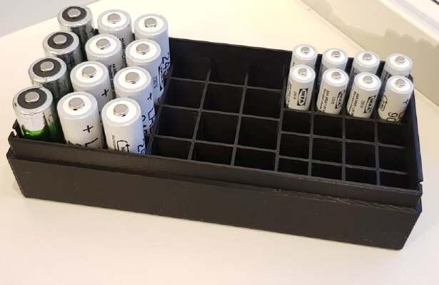 AA+AAA Multi Battery Box AA AAA | 3d print model