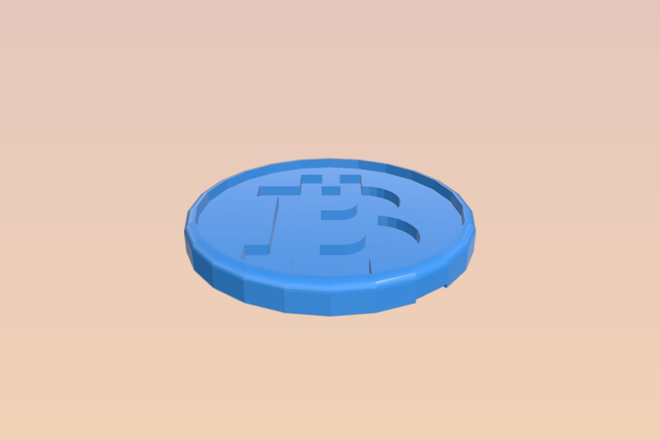 Bitcoin BTC Coaster