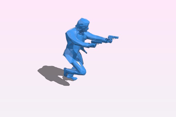 John Wick low detail | 3d print model