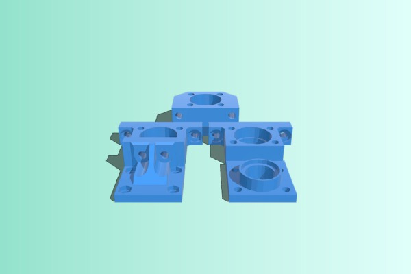 Bearing mount for 1605 ballscrew | 3d print model