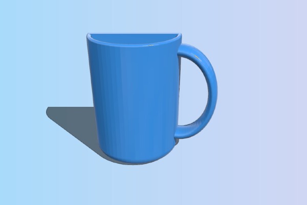 Half Mug | 3d print model