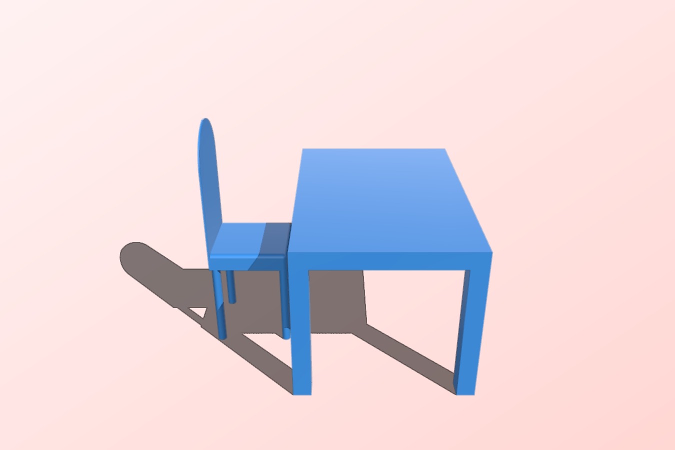 Table and chair