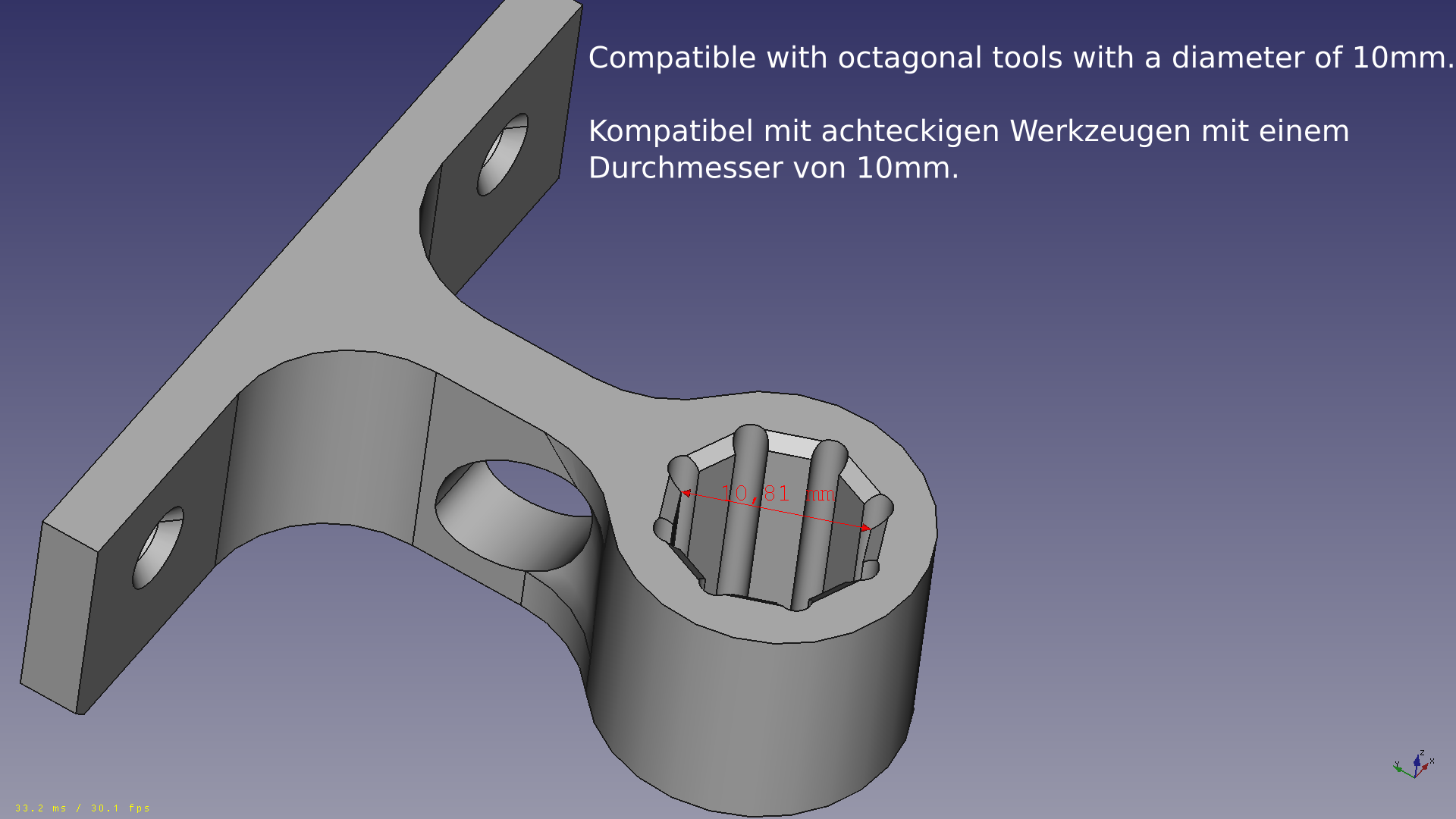 Rennsteig centre punch compatible wall mount