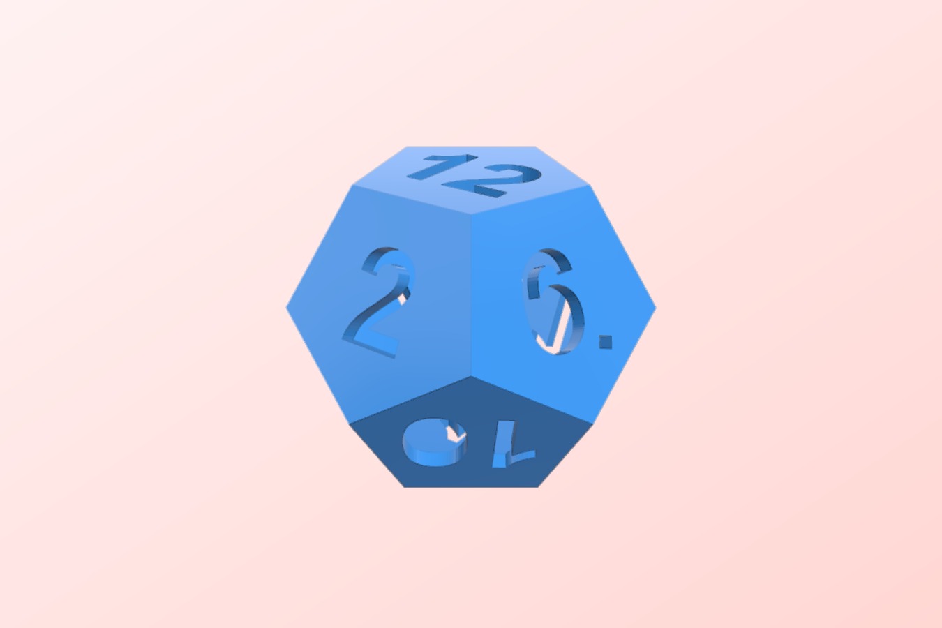 Platonic Solids with Numbers
