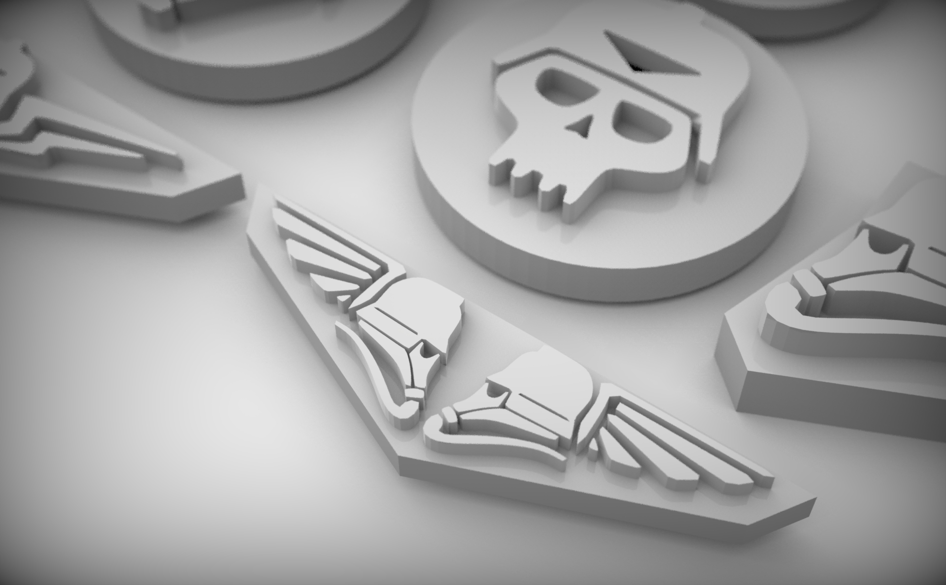 Imperial Iconography _ aquila _ skull _ keyring