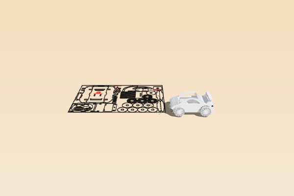 Sportscar M1 | 3d print model