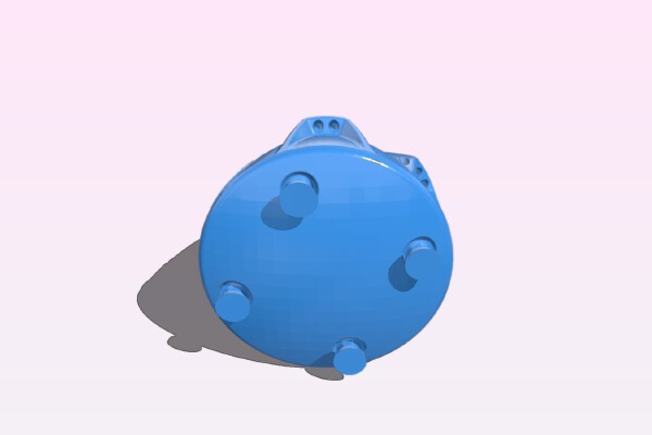 Dragon V2 Capsule with landing legs | 3d print model