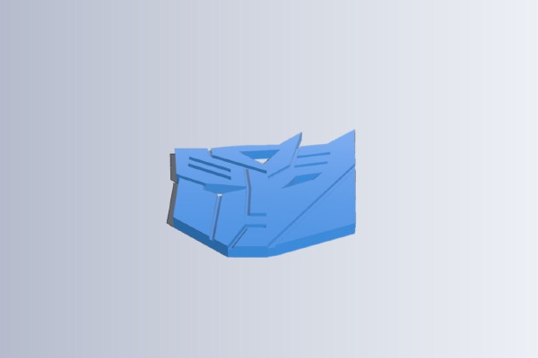 Transformers_Decepticon logo | 3d print model
