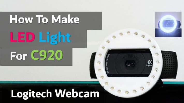 Webcam(C920) LED Ring Light DIY | 3d print model