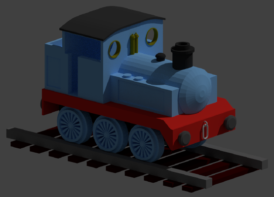 Small steam locomotive | 3d print model