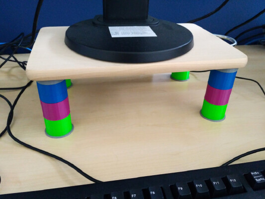 Height Adjustable Monitor Stand | 3d print model