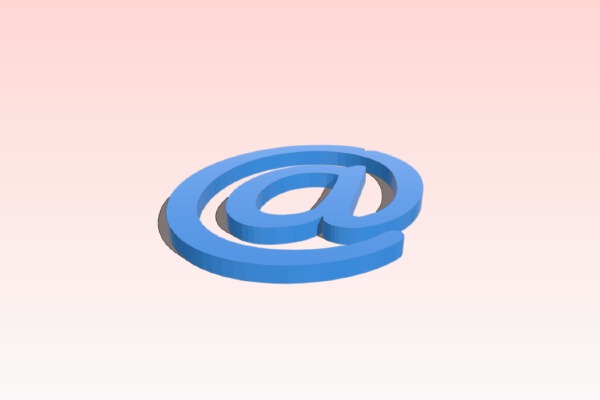 At @ Earring | 3d print model