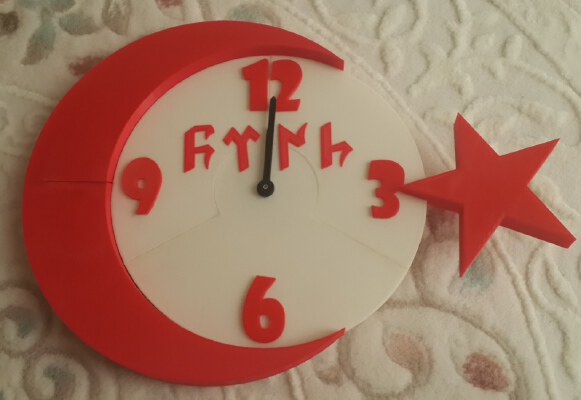 Turkish Wall Clock | 3d print model