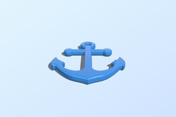 Anchor necklace pendant | 3d print model